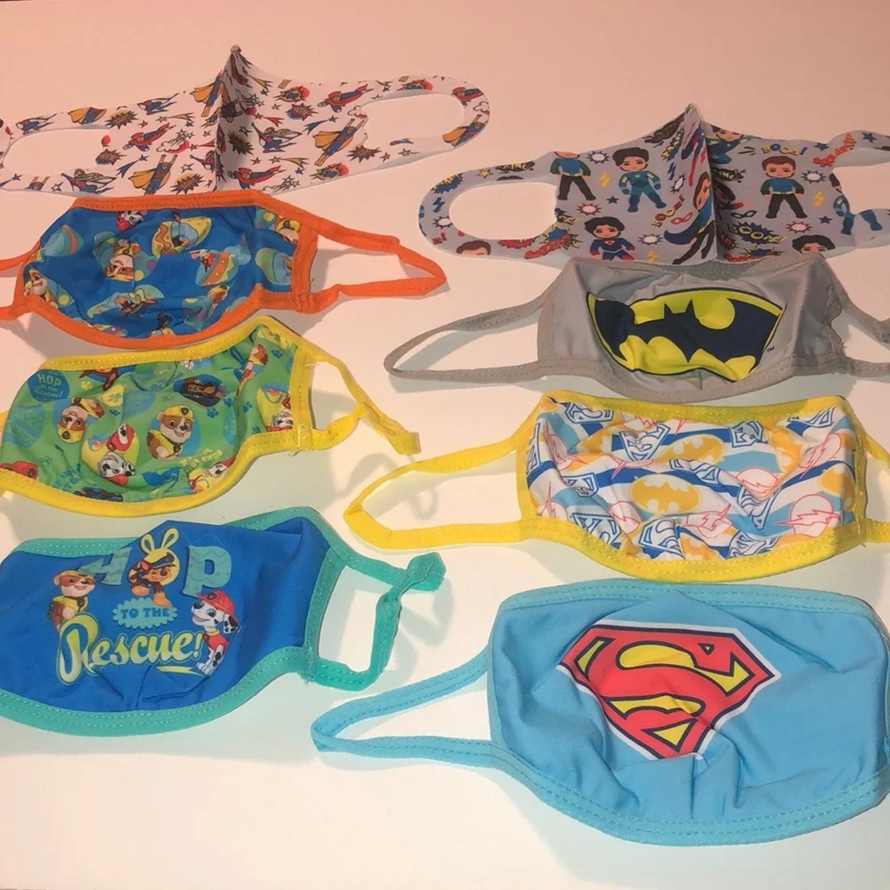Superhero Paw Patrol boy kids Facemark set of 8